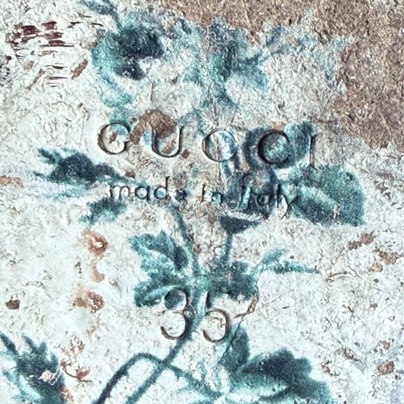 Gucci Yva Ballet Flats Snakeskin Bow Brown Leather 35 / US 5 – Italy – Rare - Picture 12 of 12